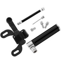 Bicycle Hand Air Pump Multi-functional Inflator For Basketball Mountain Bike Portable High-pressure Pump Cycling Accessories H10 Black