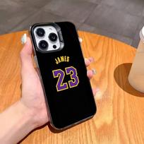 L-Lebron James 23 Phone Case For iPhone17 16 15 14 13 12 Pro Max Grey Black Matte Laser Metallic Aurora Funda iPhoneXSMAX