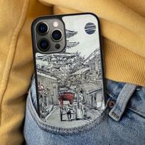 Kyoto Japan Old Capital Soft Phone Case for iPhone 17 Air 16e Pro max 15 Pro 13 14 Plus 11 12 MagSafe Magnetic Coque iPhone 17pro max