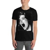 Screaming Girl Horror Creepy Face Gothic Goth Short-Sleeve Unisex T-Shirt Mens Womens Tees Top XL