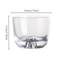 105ml Creative Transparent Mountain-view Small Tea Cup Household Tea Cup Wine Glass Liquor Glass Cup High-end Cup Drinking Cup 105ml