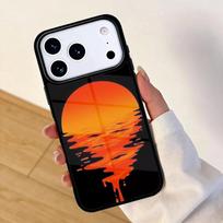 Circle Art Orange Mobile Phone Case for IPhone 17 AIR 16pro Max 15 14 13 12 11 Bumper Cover iPhone 13 mini