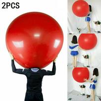 2Pcs 72 Inch Latex Balloon Giant Human Egg Balloon Round Funny Game Balloon Toys Parties Festivals And Events Decoration