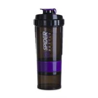 Premium Protein Shaker Cup 20 oz Protein Shaker Cup with Metal Stirrer, Great for Protein Shakes and Pre-Workout Drinks 501-600ml violetinė