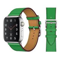 Genuine Leather Bracelet Strap For Apple Watch Band 45mm 49mm 41mm 44mm 42mm 46mm Leather Wristband iWatch Ultra 11 10 9 8 7 6 5 S11-10 42mm 40 41mm