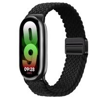 Nylon Braided Loop Strap For Xiaomi Band 9 8 Adjustable Magnetic Buckle Mi band 9 Bracelet Wristband For Mi Band 10 Accessories For Mi Band 10 juoda