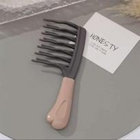 Easy To Clean Double Row Big Tooth Comb Lightweight Portable Wide Tooth Comb Hair Care Tool Long Hair pilka