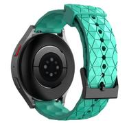 22mm 20mm Silicone Strap For Samsung Watch 7/6/5/4 Huawei Watch 4/3/GT5-4-3 Football Pattern Bracelet Amazfit GTR 4/Balance Band 20mm width