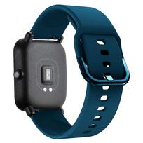 20mm 22mm Watch Band For Amazfit GTR/Stratos/Huawe Watch GT Sports Silicone Bracelet Wristband For Amazfit bip/Acitve 2 correa strap width 20mm tamsiai žalia spalva