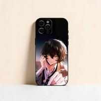 Anime Bungo Stray Dogs D-Dazai Osamu Phone Case For iPhone 17, 16,15,14,13,12,11 Plus,Pro Max, Others Soft Black Cover iPhone14Plus