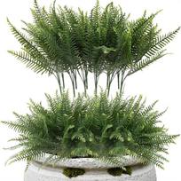 ABBY-For Garden For Outdoor And Indoor Decor 12 Pcs Uvoresistant Faux Ferns, Artificial Greenery For Porch& Patio(Green) žalia