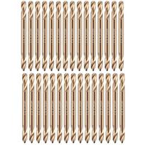 ABBY-30Pcs 1/8In Cobalt Drill Bits Double End Cobalt Drill Bits For Hardened Steel Cast Iron Wood Plastic Stainless Steel Drill