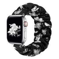 Scrunchie Strap for Apple watch band 44mm 40mm 42mm 38mm ultra 49mm Elastic Nylon Solo Loop bracelet iwatch 3 4 6 7 8 45 mm 41mm 38mm 40mm 41mm&S   (119mm-160mm)