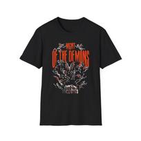 Night of the Demons Title Screen Unisex T-Shirt| Haunted House Design, Horror Tee S
