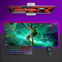 Singer Billie Eilish Mouse Pad RGB Gaming Mouse Pad Desk Mat HD Gamer Large LED Light XXL MousePads RGB600x300x3mm