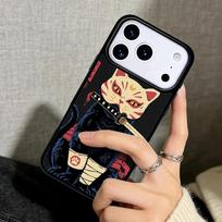 Capa Case for iPhone 17 Air 16 Pro Max 15 Plus 11 13 Mini 14 12 Back Phone Cover Japanese Style Ukiyo-e Cat Art iPhone 13 Pro