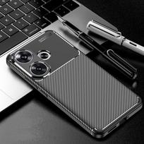 For Poco F6 Case Cover For Xiaomi Poco F6 Coque Shell Fundas Luxury Business Soft Carbon Fiber Protective Phone Case Poco F6 For Poco F6 juoda