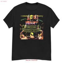 Bride of Frankenstein cult horror film fan art t shirt vintage Washed Slightly Top For Everyday Wear Comfortable S įvairiaspalvis