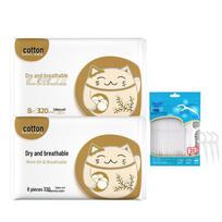 Dr. Tooth Dental Floss Picks & Tuto Cotton Night Pads Bundle