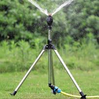 1 Pcs 360 Rotary Irrigation Tripod Lawn Garden Sprinkler Telescopic Support Sprinkler Head On Tripod Stainless Steel juoda