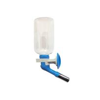 Hanging No-Drip Dog Water Dispenser Automatic Can Be Raised and Lowered Pet Water Feeder Bottle with Spigot Spout (Blue,150ml)