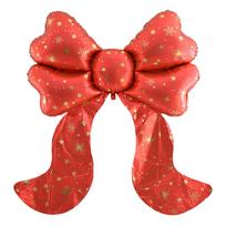 1 Large Matte Red Christmas Bow Foil Balloon, Suitable for Christmas, Christmas Parties, Christmas Carnivals, Engagement Weddings, Valentine's Day, Other