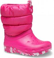 Crocs Classic Neo Puff Boot K 207684 |C12/Eu 29-30| Candy Pink