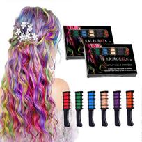 2-Pack Washable Hair Chalk Set - Fun Temporary Colours for Kids & Teens