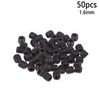 Trijų siūlų overloko siuvimo mašinos pakeitimas su 50 vnt. šešiakampės galvutės varžtais, 1,5 mm 1,6 mm adatiniais varžtais black