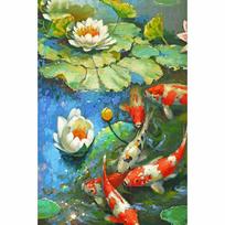 „Pasidaryk pats“ deimantinis dažymas „Pond Carp“ deimantinis siuvinėjimas žuvies kryželiu 20X30CM