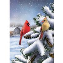 Square / Round Diamond Embroidery Christmas Winter Bird 5D DIY Diamond Cross Stitch Diamond Mosaic Decoration Full Round 20X30CM