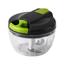 Manual Meat Grinder Vegetable Chopper Portable Hand Pull String Garlic Mincer Onion Cutter Food S žalia/juoda