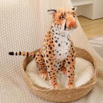 34cm-66cm Dideli leopardų pliušiniai žaislai Milžiniškas geltonas gepardas Minkšta kimštinė gyvūno pagalvė Gyvūno lėlės žaislai draugams Gimtadienio dovana 34cm