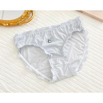 Pure Desire for Breathability Sexy Girl Panties Comfortable Mid Waist Bow Sweet Princess Style Cute Triangle Women’s Panties L