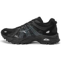 Mizuno Leather Fabric Synthetic Leather Comfortable Versatile Breathable Low-Top Casual Shoes Unisex Casual Shoes Black Gray D1GH222804 40.5