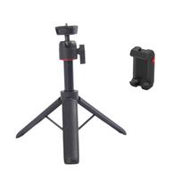Extendable Mini Camera Tripod Aluminum Handheld Tripod Ballhead with Phone Clip Holder For Phone DSLR Camera 1