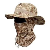 Sun Hat Balaclava Full Face Mask Set Wide Brim Bucket Hat Sun Protection Fishing Cap for Men Women Fishing Hiking Camping