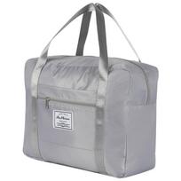 Portable Trolley Case: Clothes & Quilt Storage Bag for Students & Short-Distance Travel 36*14*11CM Small pilka spalva
