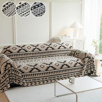 1PC-Bohemian style sofa towel, cushion, armrest, backrest integrated sofa cover, simple two-color sofa towel 180X130cm ruda