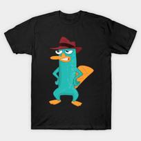 Men Black Print T-shirt Perry Is Not Impressed No-Cut Transfer Paper Print Cotton Tshirt S juoda
