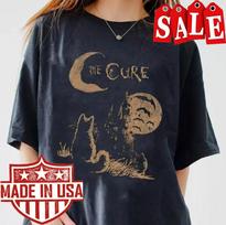 The Cure Cat Tee, 90S Alt Indie Rock, The Cure Rock Band Unisex Shirt S-5XL Unisex T-Shirt XXL