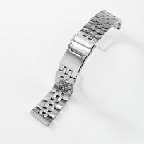 Sidabro Aukso 316L Nerūdijančio Plieno Laikrodžio Apyrankė Tinka Breitl-ing Navitimer/Avenger-18mm 20mm 22mm 24mm Kietos Varžtinės Grandys Apyrankė 18mm&no logo sidabras