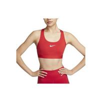 Nike Swoosh vidutinio palaikymo paminkštintas sportinis liemenukas University Red Black DX6822-657 XS