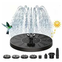 Solar Fountain, Solar Powered Bird Bath Fountain Pump 1.5W Solar Panel Kit Water Pump,Outdoor Watering Submersible Pump for Pond, Pool, Garden 13cm