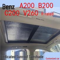 Mercedes panoraminio stogo stiklo storas saulės skydelis Mercedes V260 Panoramic Sunroof - Two Pieces gray