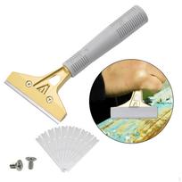 Glass Window Cleaning Putty Scraper Hand Tool 10 Screws for Decals Mud Removing Cleaner