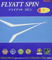 Nittaku Flyatt Spin Table Tennis Racket Inverted Thick NR-8569 Rubber, Red, (1.7-1.9mm)