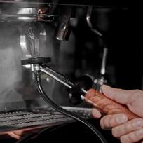 Coffee Machine Steam Cleaning Brush with Solid Wood Handle, High Pressure Steam Brushes Washing Tool for Cafe,Home-A23R
