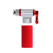 WEST BIKING Mini Bicycle CO2 Pump Portable Tire Inflator For Schrader Presta Adapter MTB Road Bike Aluminum Alloy Automatic Pump 0711061 Silver