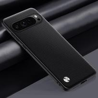 Luxury PU Leather Case For Google Pixel 9 Pro XL 9A Back Cover Silicone Full Protection Phone Case For Google Pixel 10 Pro XL 5G For Pixel 9 Pro matinė juoda spalva